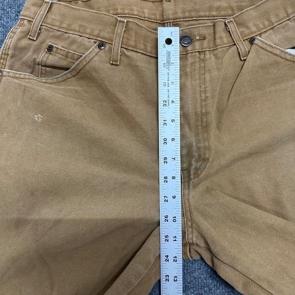 Dickies Carpenter Pants Mens Size 34x34 Brown Duck Canvas Relaxed Workwear - Picture 6 of 9